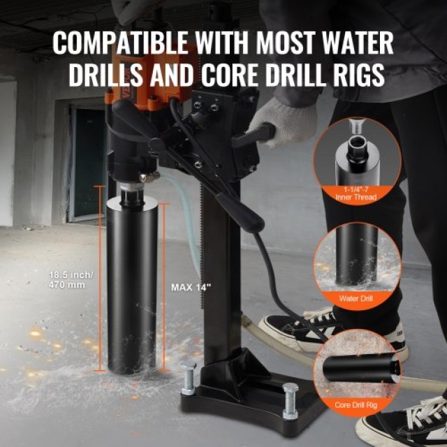 VEVOR Πυρήνας Διάτρησης 4.25 Υγρή Διαμαντοκορώνα για Σκυρόδεμα 14  ...