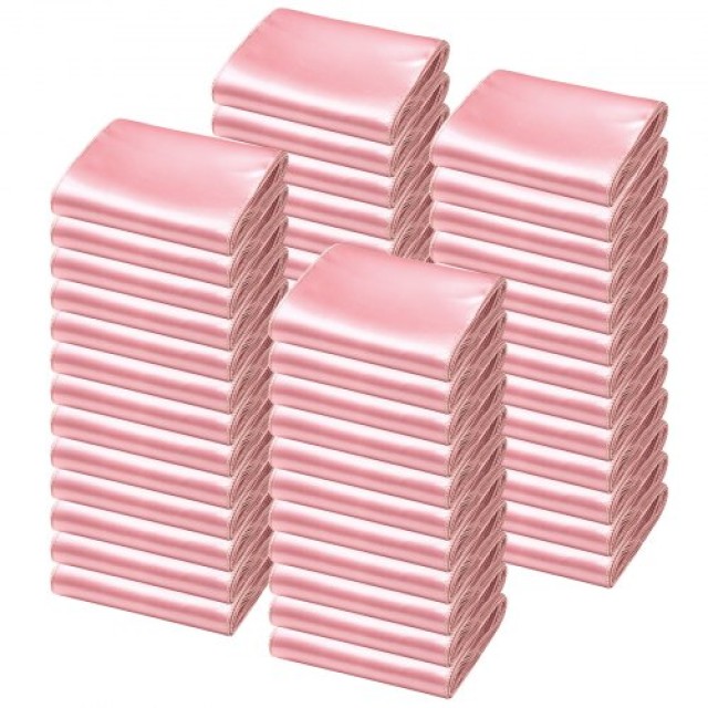 VEVOR Ροζ Χρυσές Σατέν Κορδέλες Καρέκλας, 100PCS, 275x17cm YTZSDMGJ...