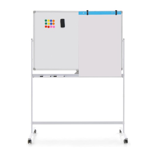 Costway Διπλής Όψης Πίνακας Whiteboard με Ρυθμιζόμενο Ύψος και Κινη... Costway Διπλής Όψης Πίνακας Whiteboard με Ρυθμιζόμενο Ύψος και Κινη...
