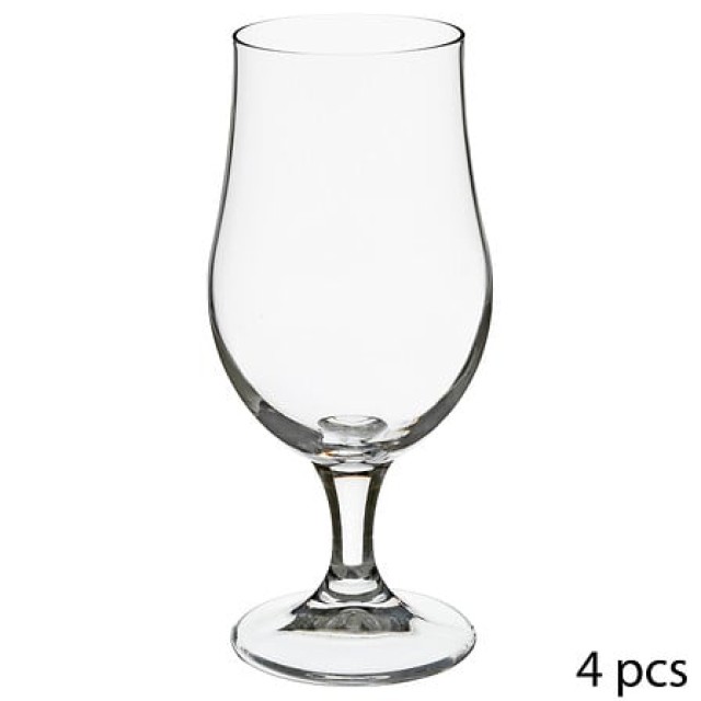 Σετ 4 Ποτήρια Μπύρας με Ποδαράκι 370 ml 134801 Secret de Gourmet