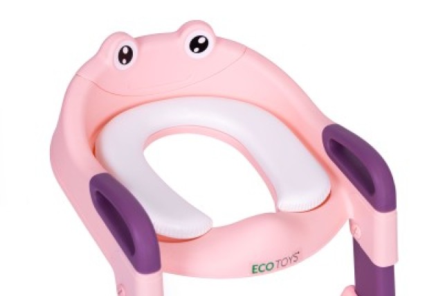 ECOTOYS Μειωτήρας τουαλέταςγια παιδιά με σκαλοπάτια και σκάλα PP800...