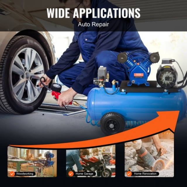VEVOR  Κεφαλή Αντλίας Αεροσυμπιεστή 3HP 6.25CFM @ 90PSI 2-Κύλινδρος...
