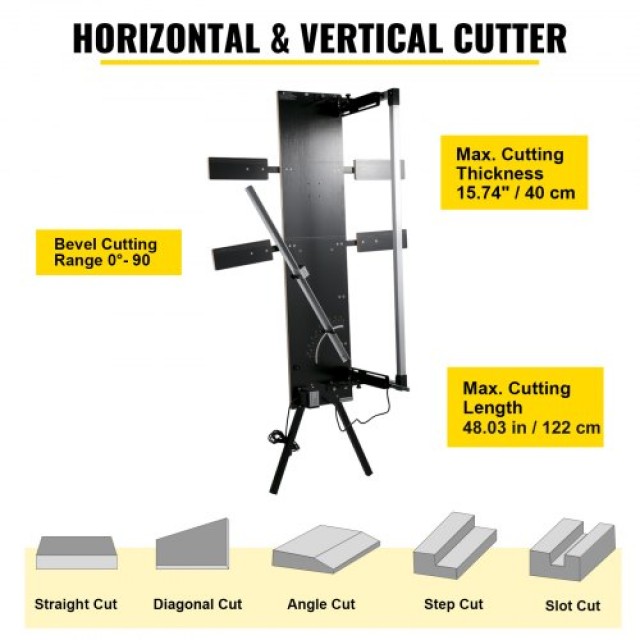Μηχανή Κοπής Φελιζόλ VEVOR 42 cm, Κόφτης Αφρού 134 cm, Κόφτης Θερμο...