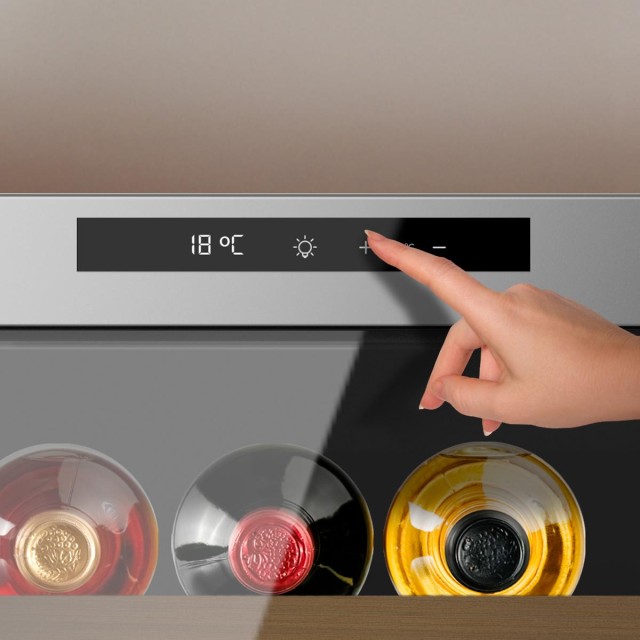 Cecotec Συντηρητής Κρασιών Bolero GrandSommelier 1255 CoolWood, Χωρ... Cecotec Συντηρητής Κρασιών Bolero GrandSommelier 1255 CoolWood, Χωρ...