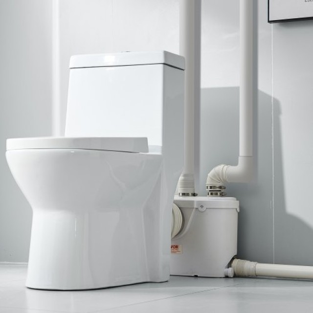 VEVOR Αντλία Μακερατέρ 500W για Τουαλέτα και Νιπτήρα Υπογείου MTJZB...