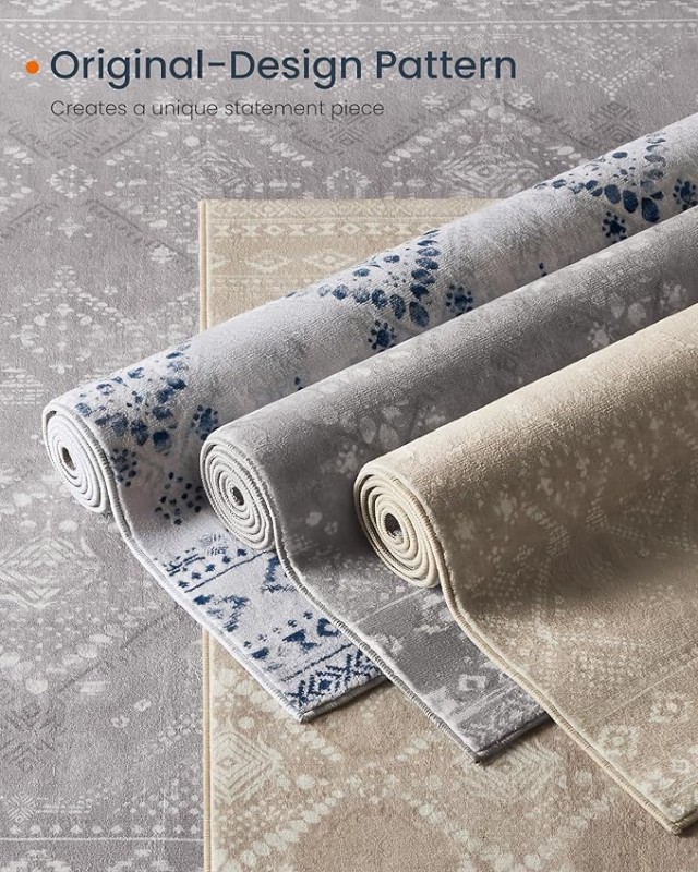SONGMICS Χαλί Boho Chic Πολυεστέρας 170x120 εκ. Καπουτσίνο Μπεζ TAR...