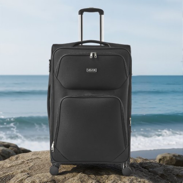VEVOR Μαύρη Βαλίτσα 71cm με Ρόδες Σπίνερ BYKSTXBYHS2881CTJ001V0