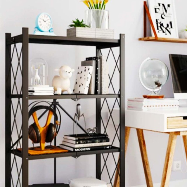 BAKAJI  Πολυλειτουργικό Καρότσι Αποθήκευσης 4 Ραφιών 70 x 34 x 127 ... BAKAJI  Πολυλειτουργικό Καρότσι Αποθήκευσης 4 Ραφιών 70 x 34 x 127 ...