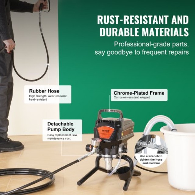 VEVOR Ηλεκτρικό Πιστόλι Βαφής 950W 3000PSI για Εσωτερικούς & Εξωτερικούς Χώρους  ZSSGYWQPTJSTBSF3UV2