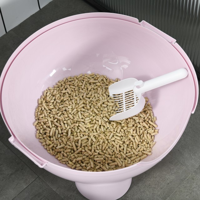 PawHut Λεκάνη για Γάτες 4kg Max με Καπάκι και Περιλαμβάνει Φτυαράκι...