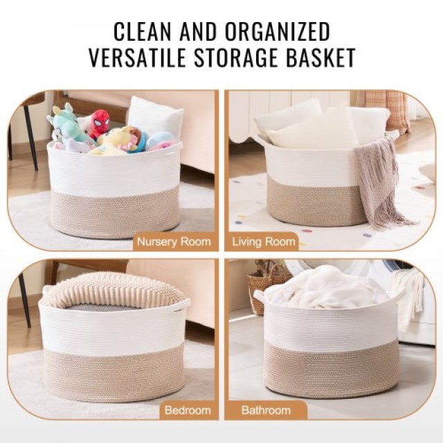 VEVOR  Καλάθι Αποθήκευσης Βαμβακερό 87L 20x20x14 ιν.  MZCWLYZTL22W2SO26V0