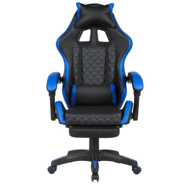 BAKAJI Μπλε Καρέκλα Gaming με Υποπόδιο Εργονομική Ρόδες Ρυθμιζόμενο... BAKAJI Μπλε Καρέκλα Gaming με Υποπόδιο Εργονομική Ρόδες Ρυθμιζόμενο...