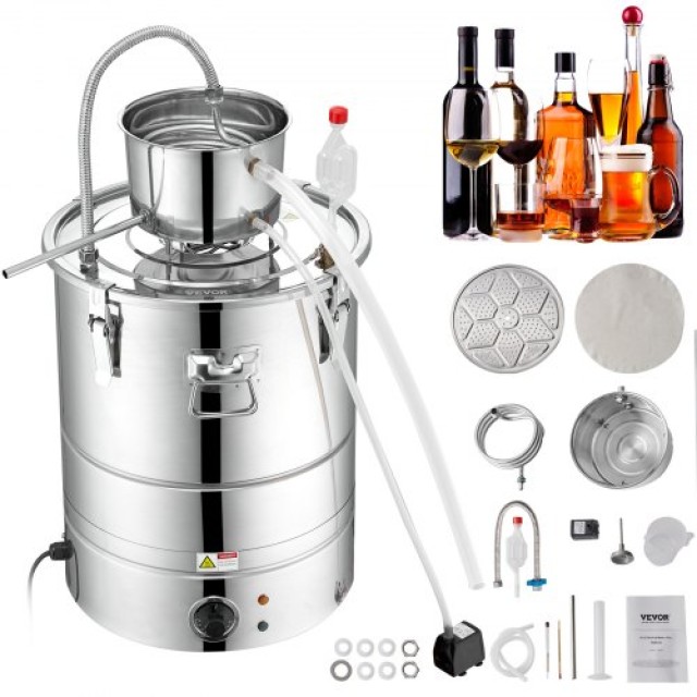 VEVOR  Αποστακτήρας Αιθέριων Ελαίων 13L με Θάμπερ & Αντλία Νερού  DLNTZLQYYS50LEHB5V2