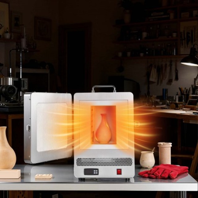 VEVOR Ηλεκτρικός Φούρνος Τήξης 1650W με PID Έλεγχο Θερμοκρασίας έως... VEVOR Ηλεκτρικός Φούρνος Τήξης 1650W με PID Έλεγχο Θερμοκρασίας έως...