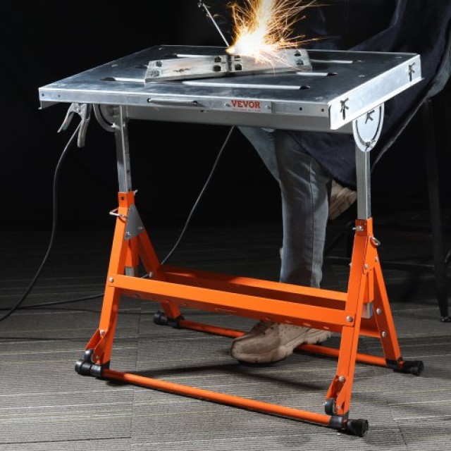 VEVOR Τραπέζι Συγκόλλησης 30 x 20, 400lbs, Ρυθμιζόμενο Ύψος, Αναδιπλούμενο με Ρόδες  KZDHZ400LB302X80EV0