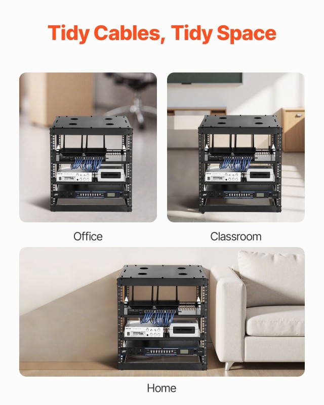 VEVOR 10U Ανοιχτή Κιβωτιοθήκη Δικτύου, 585 mm Βάθος, Τοίχου ή Εδάφο... VEVOR 10U Ανοιχτή Κιβωτιοθήκη Δικτύου, 585 mm Βάθος, Τοίχου ή Εδάφο...