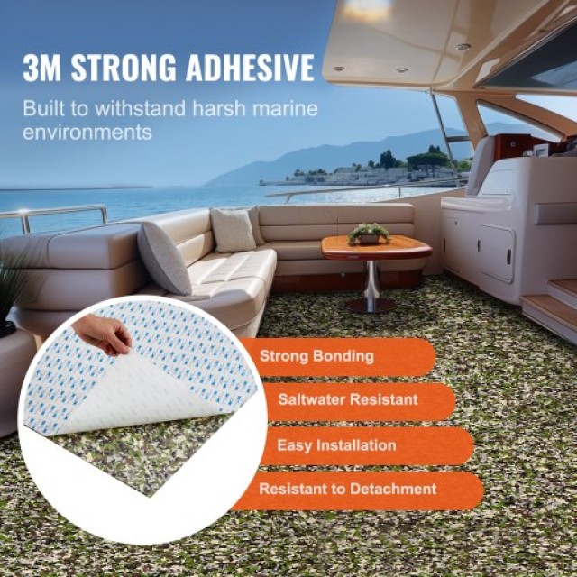 VEVOR Δάπεδο Σκάφους EVA Foam 94.5 x 35.4, Αντιολισθητικό Αυτοκόλλητο, 23.2 τ.π. για Σκάφη  CBZZFHPMDDCLBJS48V0