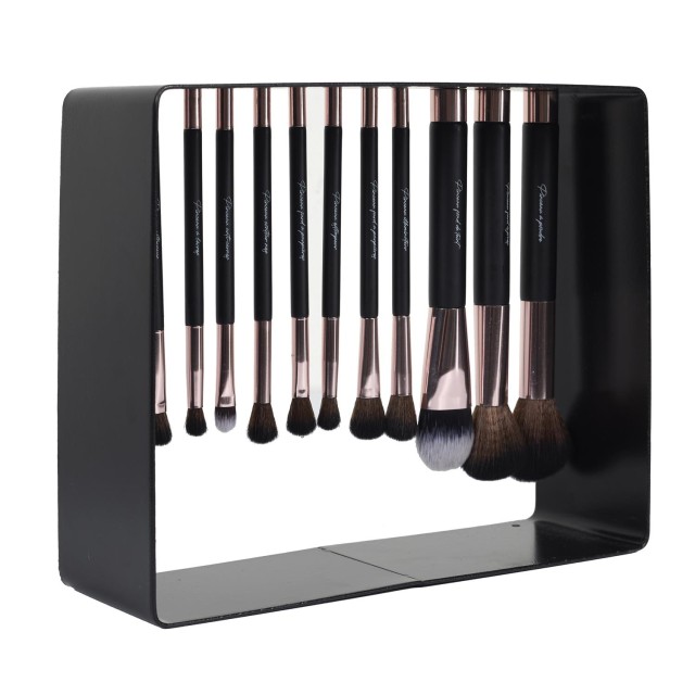 COSMETIC CLUB Σετ 11 Μαγνητικών Πινέλων Μακιγιάζ με Στήριγμα - Διασ...