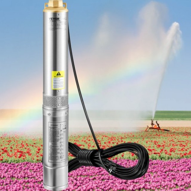 Υποβρύχια Αντλία VEVOR 750W, 230V, 100L/min, 66m, Ανοξείδωτη, IP68  SJQSBNZOC750W3JTDV2