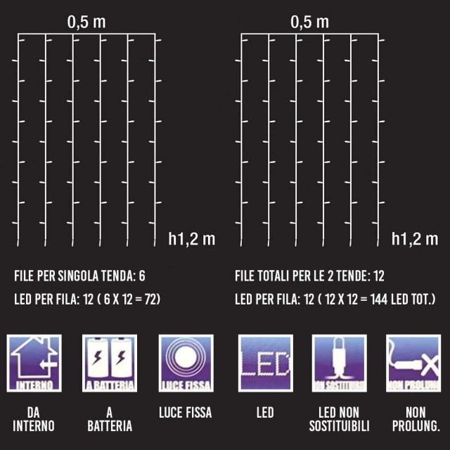 BAKAJI Φωτεινή Χριστουγεννιάτικη Κουρτίνα για Παράθυρα 144 LED σετ... BAKAJI Φωτεινή Χριστουγεννιάτικη Κουρτίνα για Παράθυρα 144 LED σετ...