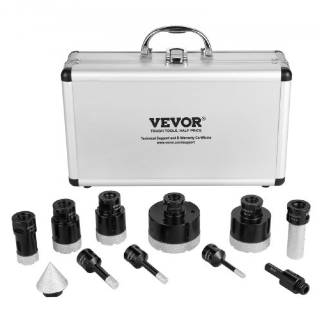 Σετ Διαμαντοκορώνων VEVOR, 8 τεμ. 6-65mm, για Πλακάκια & Κεραμικά  ...