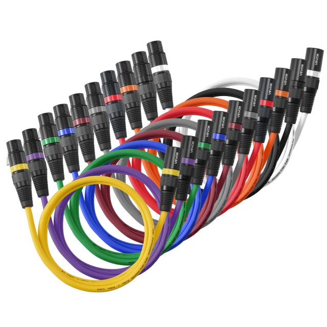 VEVOR Καλώδιο Μικροφώνου XLR 3.3 FT με Χρυσαφένια Pins & Πολύχρωμου... VEVOR Καλώδιο Μικροφώνου XLR 3.3 FT με Χρυσαφένια Pins & Πολύχρωμου...