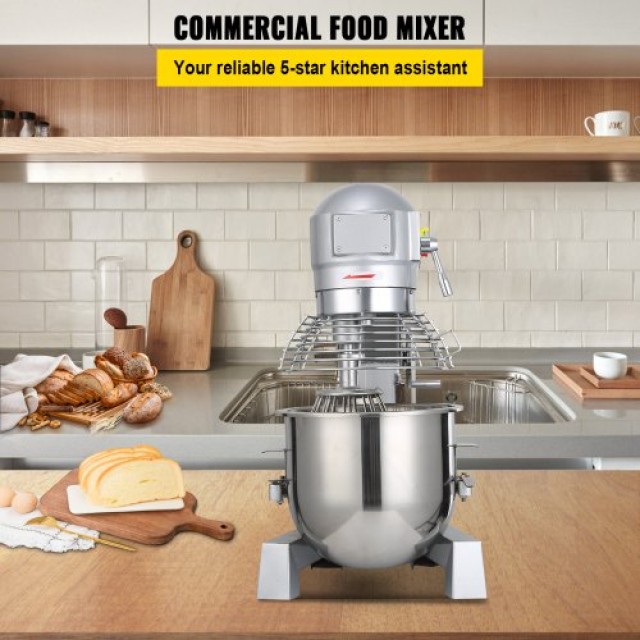 Επαγγελματικό Μίξερ VEVOR 10L 500W 220V για Κουζίνα  DDJBJ10LCLSB10...
