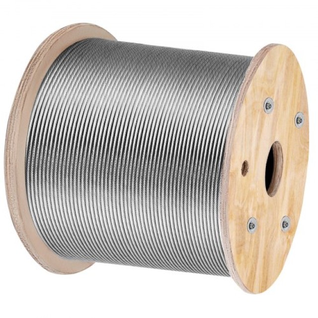 Ανοξείδωτο Καλώδιο VEVOR 3/16x1000ft T316 για Κάγκελα & DIY Εφαρμογ...