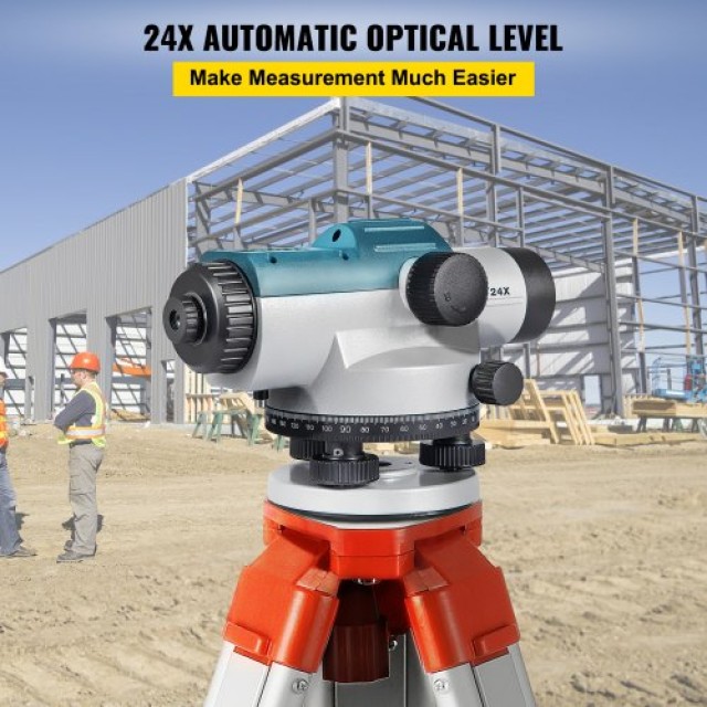 VEVOR  Αυτόματο Οπτικό Επίπεδο 24X, 40mm με Μαγνητικό Αποσβεστήρα κ...