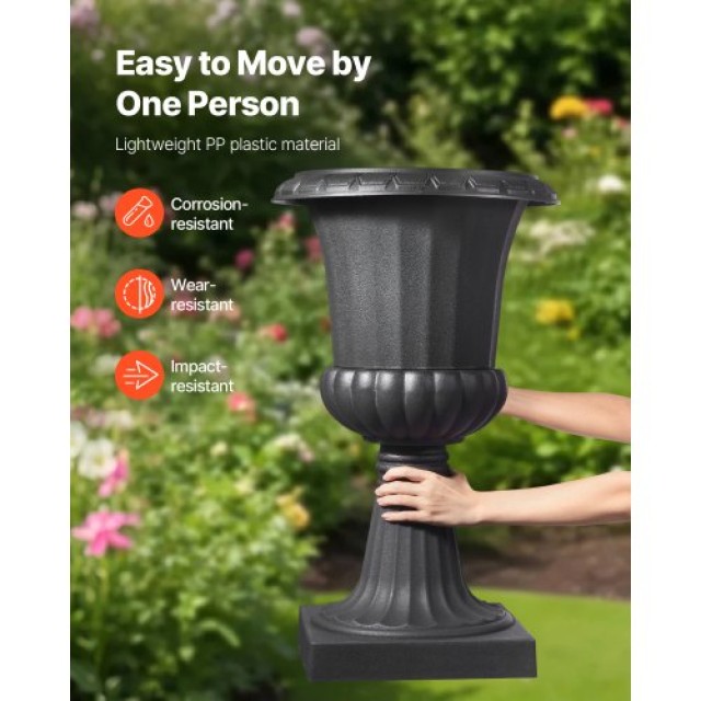 VEVOR Κλασικά Μαύρα Πλαστικά Άνθη 40x67 εκ. SLHPW1522INCDKXP9001V0