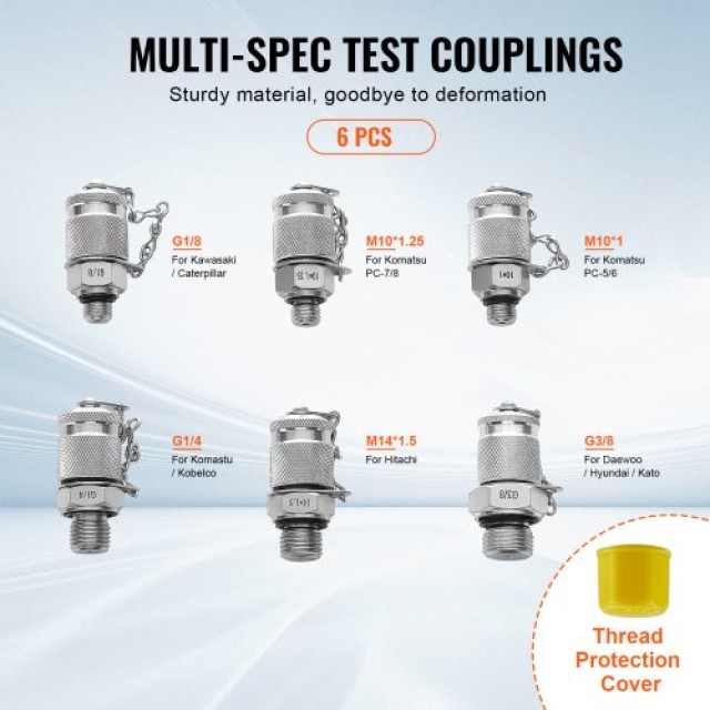 Σετ Δοκιμής Υδραυλικής Πίεσης VEVOR για Εκσκαφείς  JXYBZ3T6G0006OE70V0