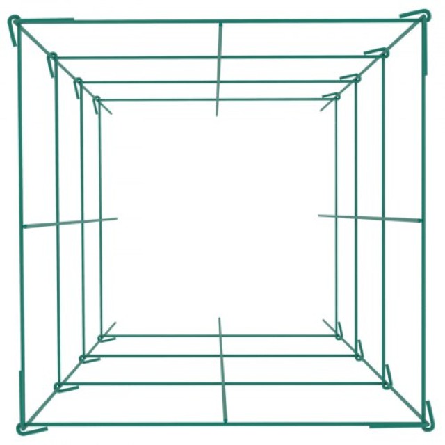 Κλουβιά Ντομάτας VEVOR, 30x30x117cm, 5τμχ, Πράσινα Μεταλλικά Στηρίγματα για Φυτά  FXKZDFQZZ1246RX5PV0