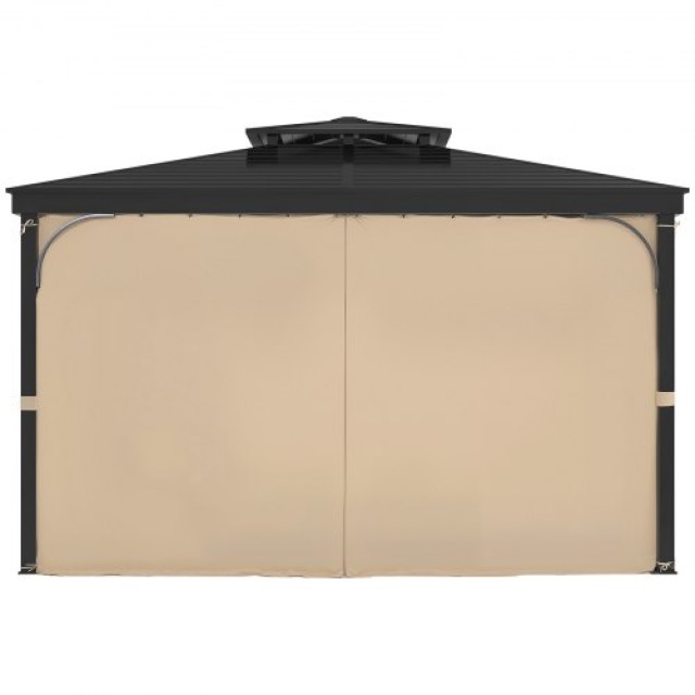 Αδιάβροχες Κουρτίνες για  Κιόσκι 284 x 284 x 211 cm Χακί SMLTCL12FT...