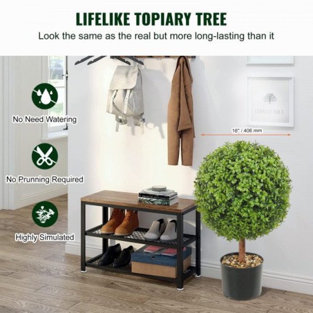 Τεχνητά Δεντράκια VEVOR Boxwood, 61 εκ., Σφαιρικά, Σετ 2 τεμ.  HYMR...