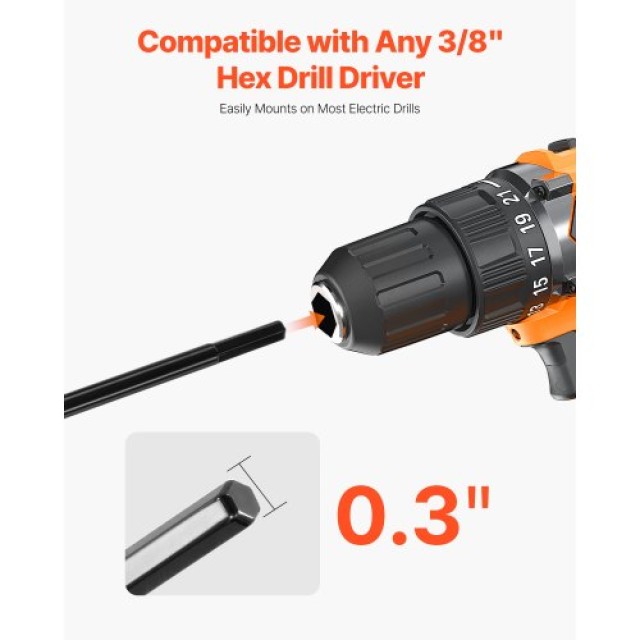 VEVOR Τρυπάνι Γεωτρήσεων Σπιράλ 1.57 x 16.5 ίντσες για Γη LXZZT1G40...