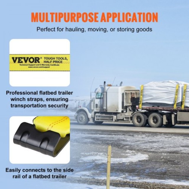 Σετ Ιμάντες VEVOR 4x40, 6000 lbs, 10τμχ, Κίτρινο  PGJPDHS4INCH4XSZKV0