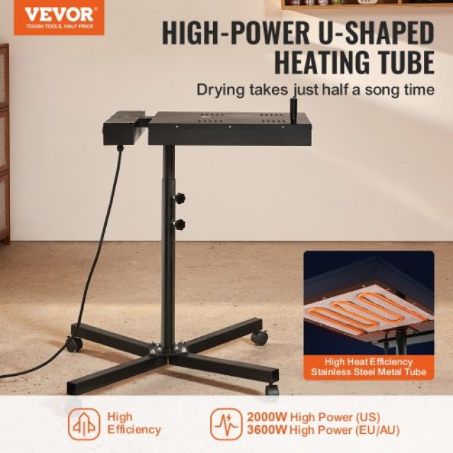 VEVOR Φλας Στεγνωτήρας Μεταξοτυπίας 18x25 με Έλεγχο Θερμοκρασίας  WKSWBHGJ18X2I5NP8V2