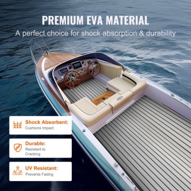 VEVOR Δάπεδο Σκάφους EVA Foam 94.5 x 35.4, Αντιολισθητικό Αυτοκόλλητο, 23.2 τ.π. για Σκάφη  CBZZFHPMDDHSS4TPHV0
