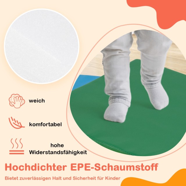 Costway Σετ 7 Μαλακών Αφρώδων Τουβλακιών για Παιχνίδι και Σκαρφάλωμ...