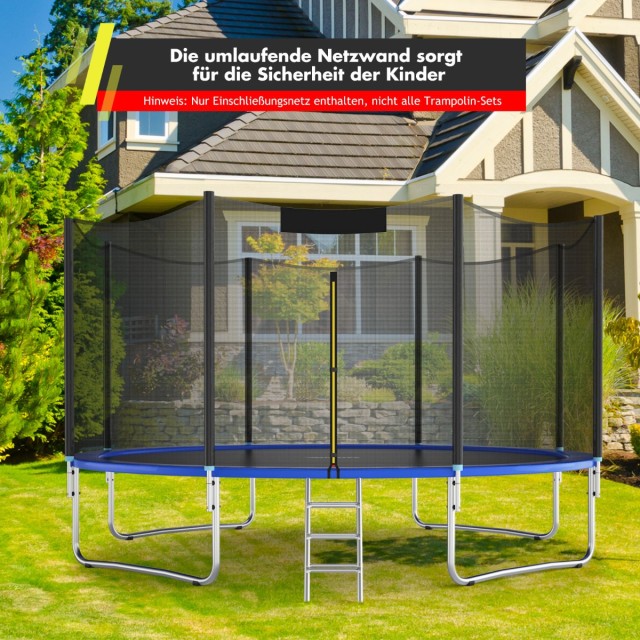 Costway Ανταλλακτικό Εξωτερικό Δίχτυ Ασφαλείας Trampolin με Φερμουά...