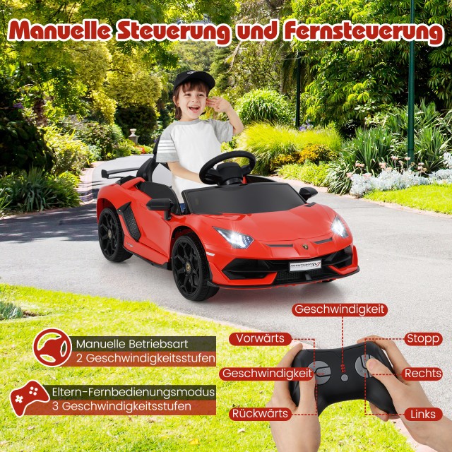 Costway Παιδικό Ηλεκτρικό Αυτοκίνητο Lamborghini με Τηλεχειριστήριο...