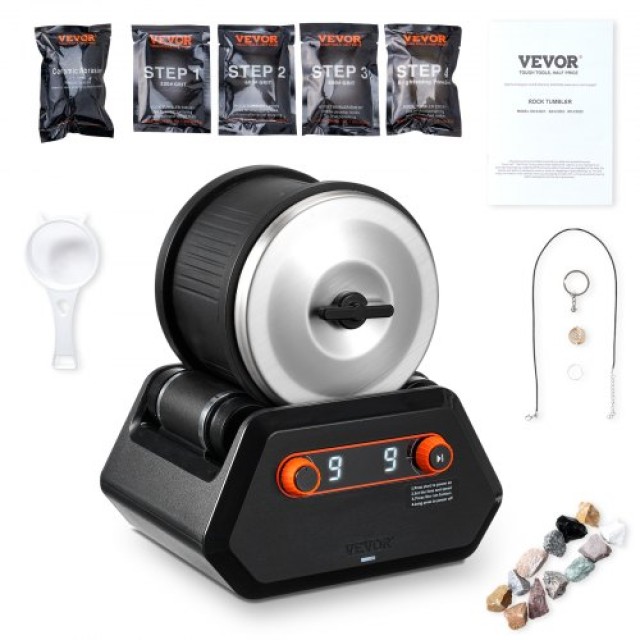 VEVOR  Κιτ Λείανσης Βράχων 4 lbs, 9 Ταχύτητες, 9 Ημέρες, με Λειαντι...