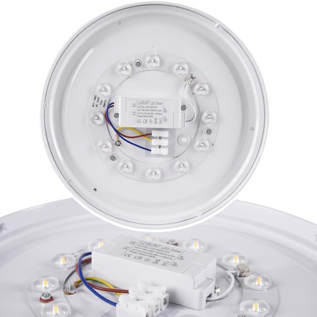 BAKAJI Στρογγυλή LED Πλαφονιέρα 12W Φυσικό Λευκό Φως 4000K 02834435