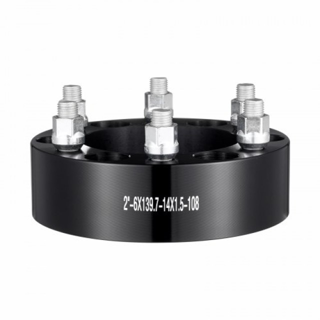 VEVOR Αποστάτες Τροχών 2 6x5.5 6 Λαμών, Σετ 4, Μαύρο  LSSFLP2YC6X5L87F5V0