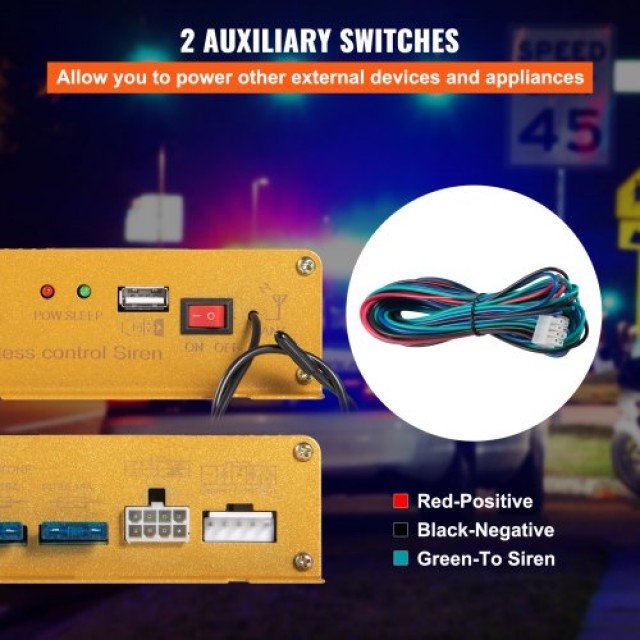 Σύστημα Σειρήνας VEVOR 400W με 8 Ήχους και Μικρόφωνο  400WCZHHQLZLB0001V0