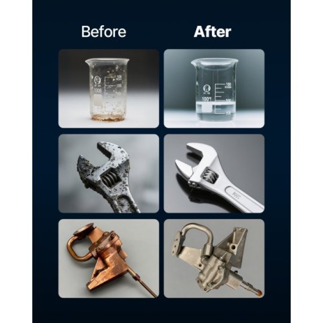 VEVOR Επαγγελματικός Υπερηχητικός Καθαριστής 15L με Καλάθι και Ψηφι...