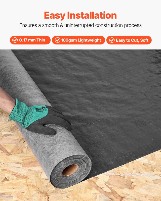 VEVOR Αναπνέουσα Μεμβράνη Στέγης 4 x 250 πόδια - Ανθεκτική & Ελαφρι...