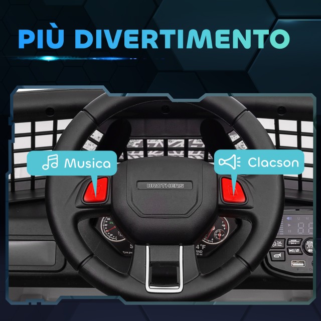 AIYAPLAY Ηλεκτρικό Αυτοκίνητο Off-Road για Παιδιά 12V με Διπλό Κινη...