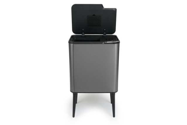 Κάδος Απορριμμάτων Push Bin 36L 48 x 38 x 54,5 cm - Μεταλλικό Γκρι ...
