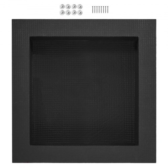 VEVOR Ντουλάπι Ντους 40.64 x 40.64 cm, Μαύρο, Μονή Ράφι Οργάνωσης, ...